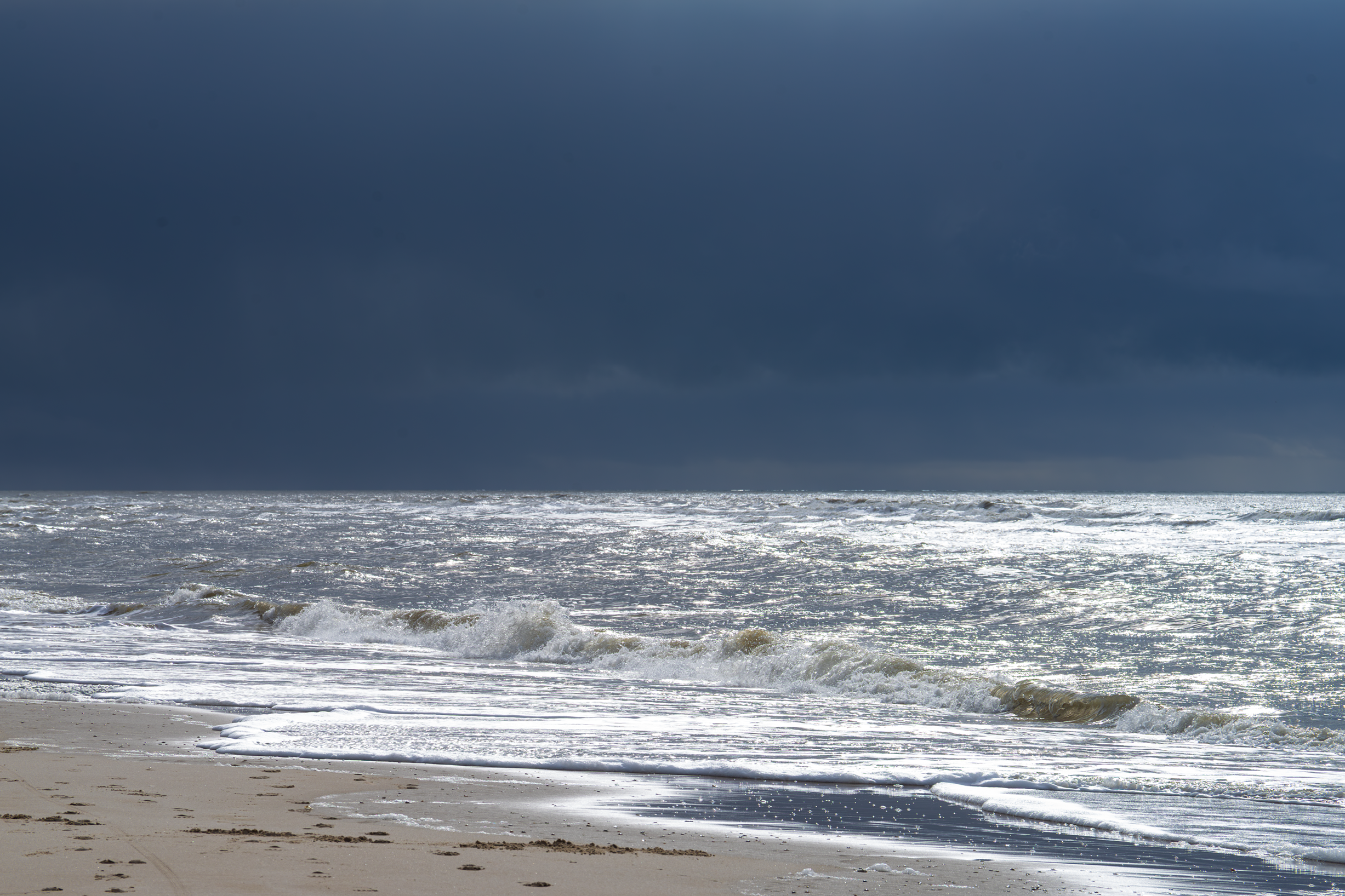 Strand donkere lucht 27-02-2025