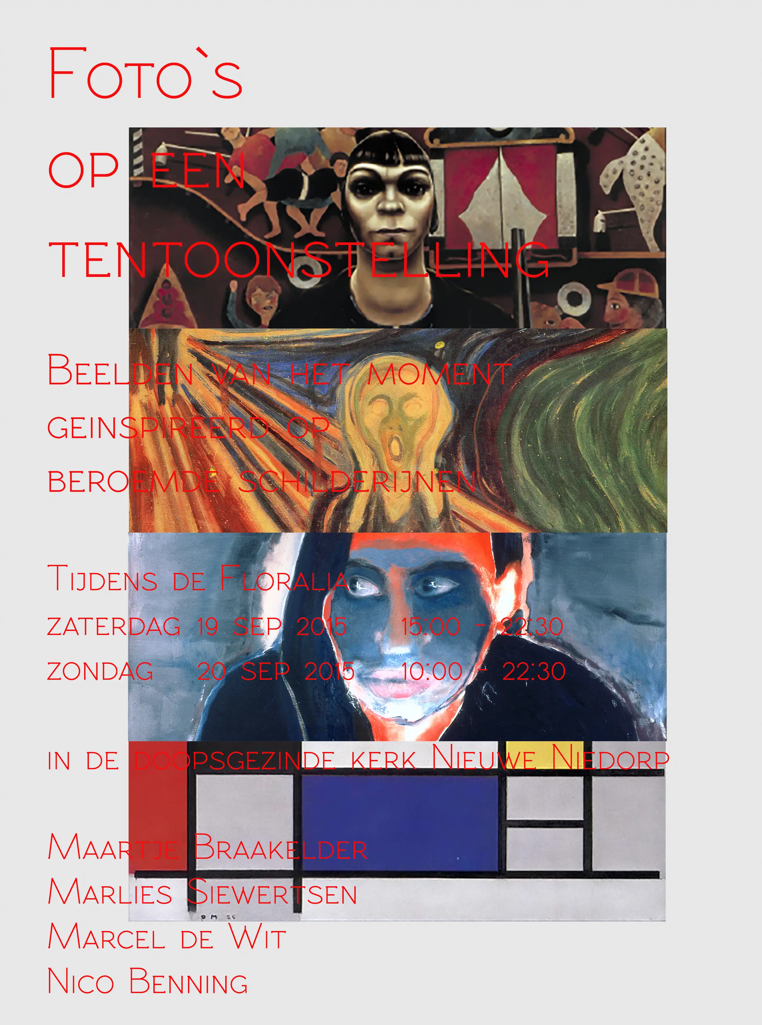 Expositie Beelden op een tentoonstelling